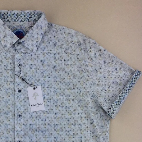 Robert Graham Balmoral Short Sleeve Shirt NWT $198 - Picture 5 of 12